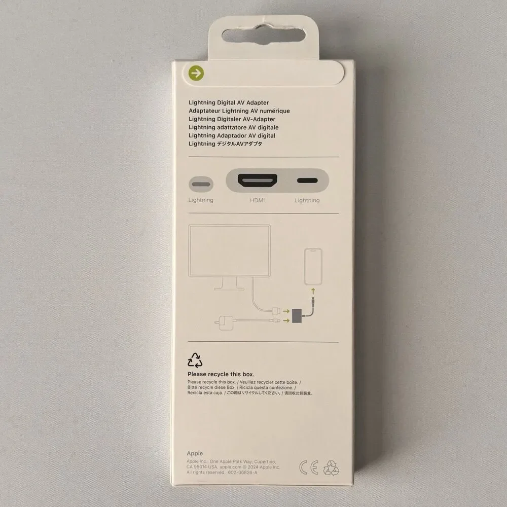 New Apple Lightning to Digital AV Adapter
